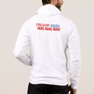TRUMP VANCE 2024 ZIP HOODIE (2 -SIDED) - WHITE