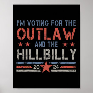 Trump Vance 2025 Donald Trump J D Vance Outlaw Hil Poster