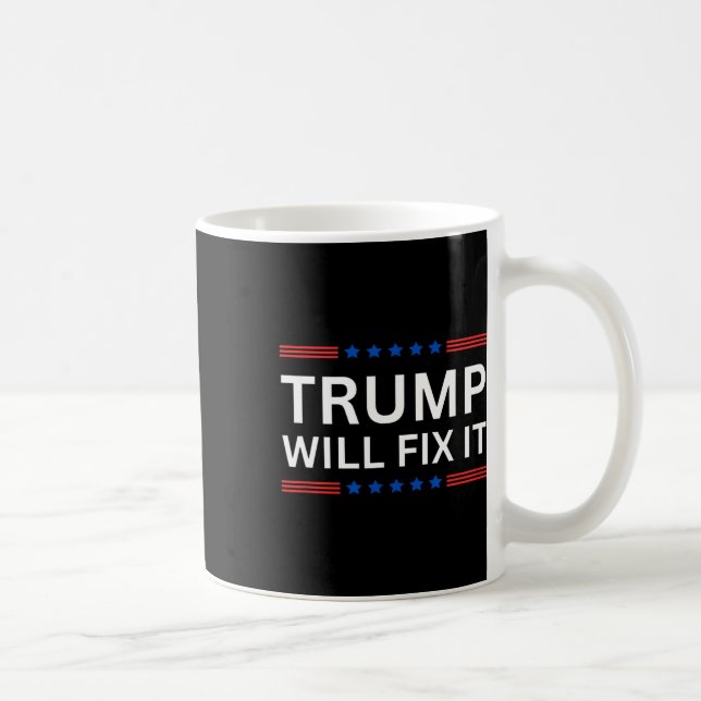 Trump Vance 2025 Election Will Fix It  Coffee Mug (Right)