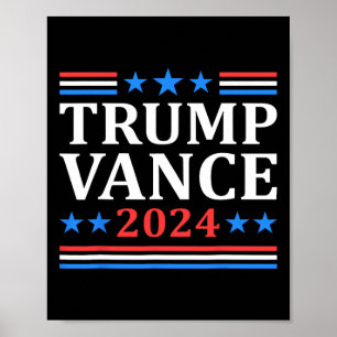 Trump Vance 2025 For President Vp Usa Election Pat Poster