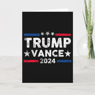 Trump Vance 2025 President Trump Supporter Re-elec Card