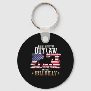 Trump Vance 2025 Ridin' With The Outlaw Hillbilly Key Ring