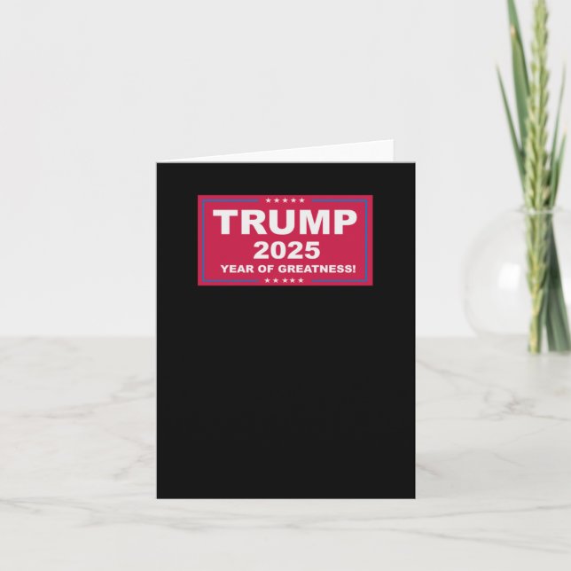 Trump Vance 2025 Year Of Greatness ()  Card (Front)