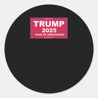Trump Vance 2025 Year Of Greatness () Classic Round Sticker