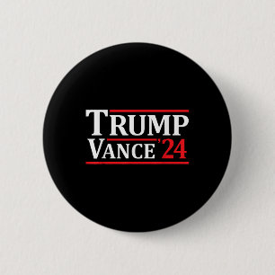 Trump Vance 24 Trump 2024 6 Cm Round Badge