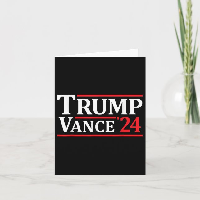 Trump Vance 24 Trump 2024  Card (Front)