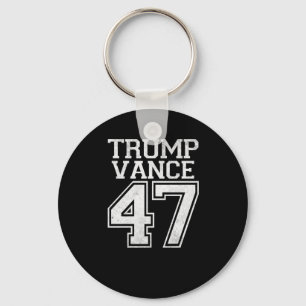 Trump Vance 47th President Vintage Number  Key Ring