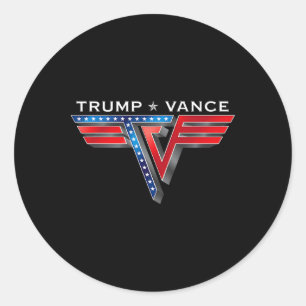 Trump Vance America Trump We Won Wins Inauguration Classic Round Sticker