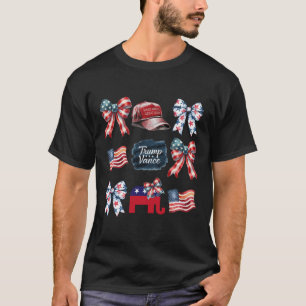 Trump Vance Bow Coquette Vote Presidential 2024 El T-Shirt