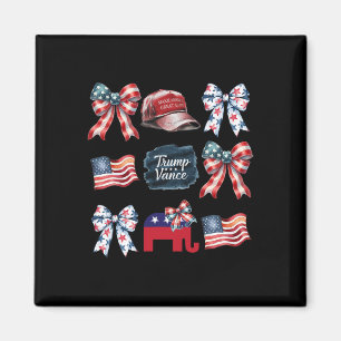 Trump Vance Bow Coquette Vote Presidential 2025 El Magnet
