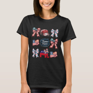 Trump Vance Bow Coquette Vote Presidential 2025 El T-Shirt
