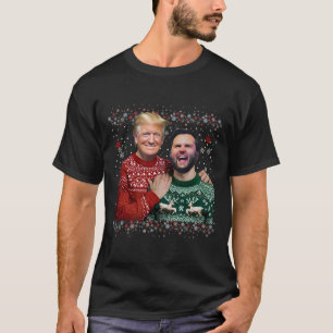 Trump Vance Brothers Funny Ugly Christmas Xmas Swe T-Shirt