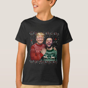 Trump Vance Brothers Funny Ugly Christmas Xmas Swe T-Shirt