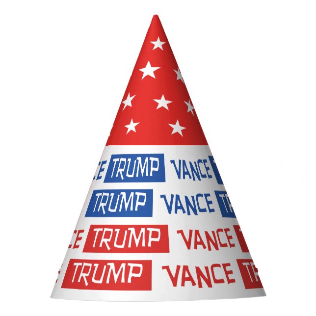 Trump Vance Election 2024 Paper Party Hats (Front)