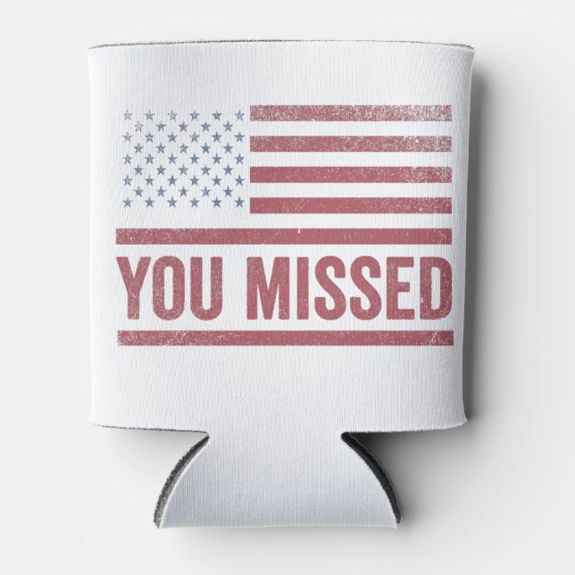 Trump Vance Election Ugly Christmas Sweater Can Cooler (Front)