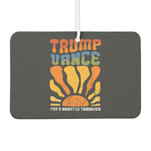 Trump Vance For a Brighter Tomorrow Retro Boho Car Air Freshener
