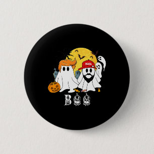 Trump Vance Halloween Ghost Boo Trump 2025 6 Cm Round Badge