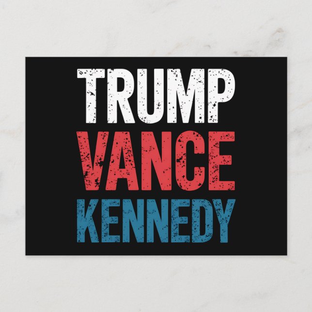 Trump Vance Kennedy 2024 Election Postcard (Front)