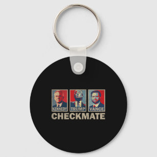 Trump Vance Kennedy Checkmate 2024 Election Republ Key Ring