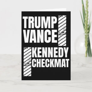 Trump Vance Kennedy Checkmate Election Republican Card