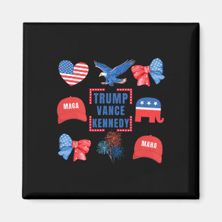 Trump Vance Kennedy Coquette Bow Vote Presidential Magnet