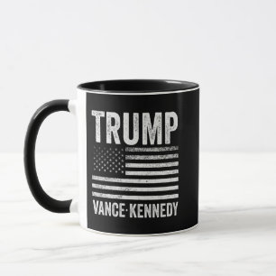 Trump Vance Kennedy Election 2024 American Flag Mug