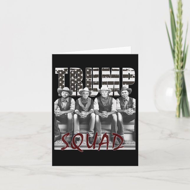 Trump Vance Kennedy Elon Squad  Card (Front)
