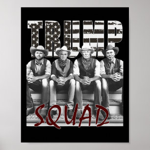 Trump Vance Kennedy Elon Squad Poster