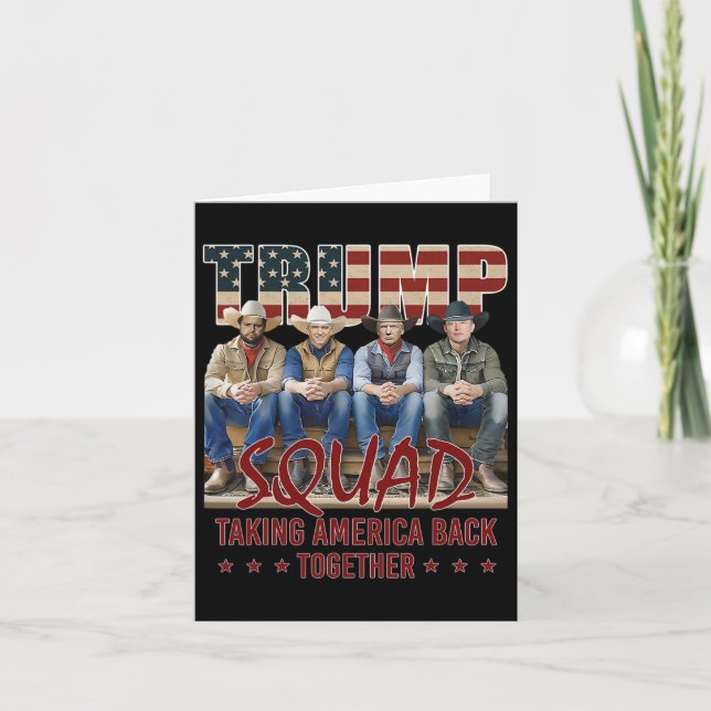 Trump Vance Kennedy Elon Squad Taking America Byck Card (Front)