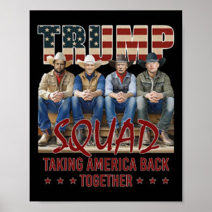 Trump Vance Kennedy Elon Squad Taking America Byck Poster
