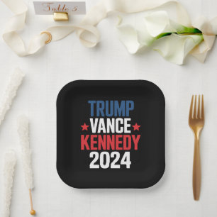 Trump Vance Kennedy President 2024 Election  Paper Plate