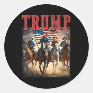 Trump Vance Kennedy Presidential Election 2024  Classic Round Sticker