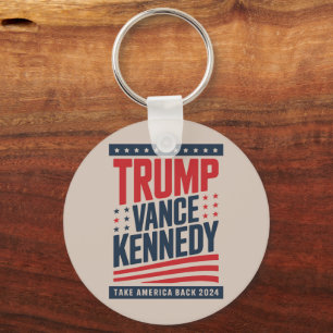 Trump Vance Kennedy Take America Back 2024  Key Ring
