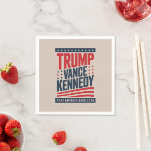 Trump Vance Kennedy Take America Back 2024  Napkin