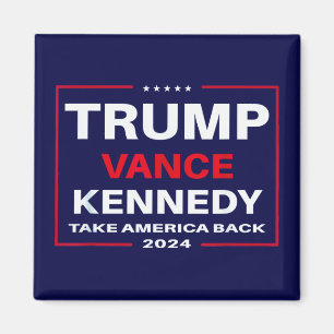 Trump Vance Kennedy Take America Back Again Blue Magnet