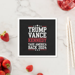 Trump Vance Kennedy Take America Back Again Napkin
