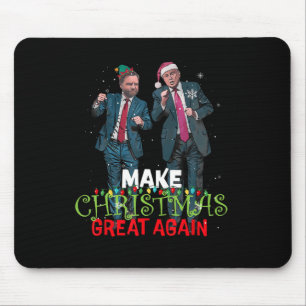 Trump Vance Make Christmas Great Again Daddy's Hom Mouse Pad