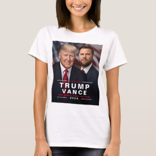 Trump Vance Photo 2024 Presidential Campaign    T-Shirt