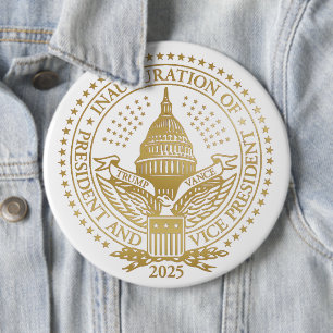 Trump Vance President Inaugural Logo Inauguration 6 Cm Round Badge