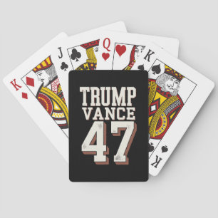 Trump Vance President Vintage Trump Wins Playing Cards