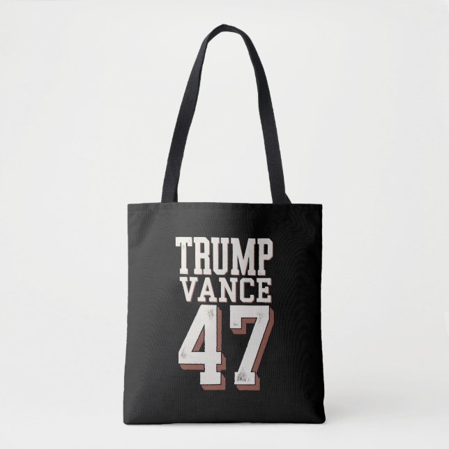 Trump Vance President Vintage Trump Wins Tote Bag (Front)