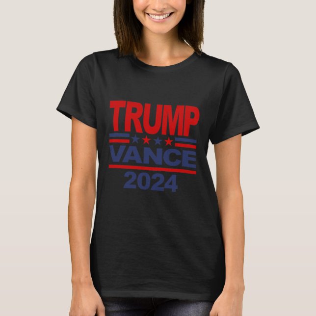 Trump Vance Presidential Election Front And Back  T-Shirt (Front)