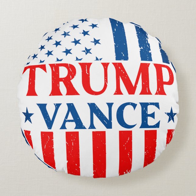 Trump Vance Round Cushion (Front)