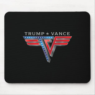 Trump Vance Tv Rocker Logo Vintage Trump Vance 202 Mouse Pad
