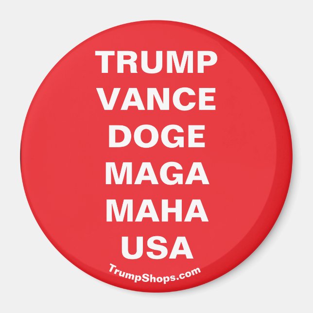 TRUMP VANCE USA MAGNET (Front)