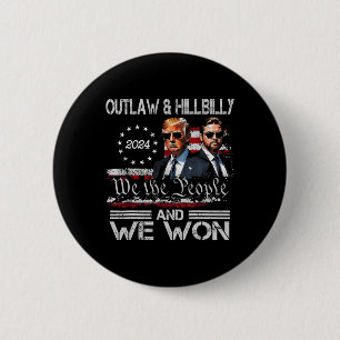 Trump Vance We Won Win Inauguration Day 2025 47th  6 Cm Round Badge