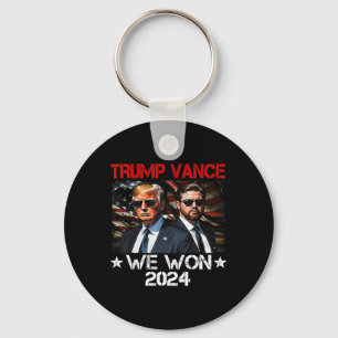 Trump Vance We Won Win Inauguration Day 2025 47th Key Ring
