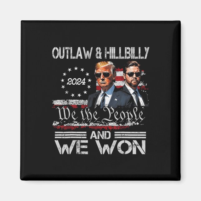 Trump Vance We Won Win Inauguration Day 2025 47th  Magnet (Front)