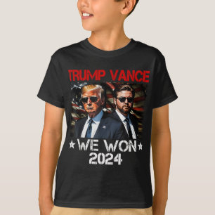 Trump Vance We Won Win Inauguration Day 2025 47th T-Shirt
