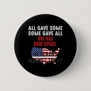 Trump Veterans Against Trump  6 Cm Round Badge